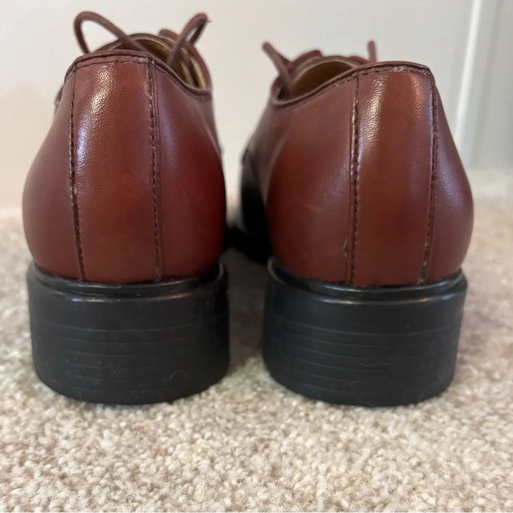 BASS Men's Brown Leather Oxfords 